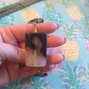 Bourbon & Bowties Black and White Rectangular Bracelet